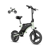 JASION JC1 Electric Bike  - Motor 250W Battery 36V5.2AH 14 Inch Wheels Mechanical Disc Brakes - Green